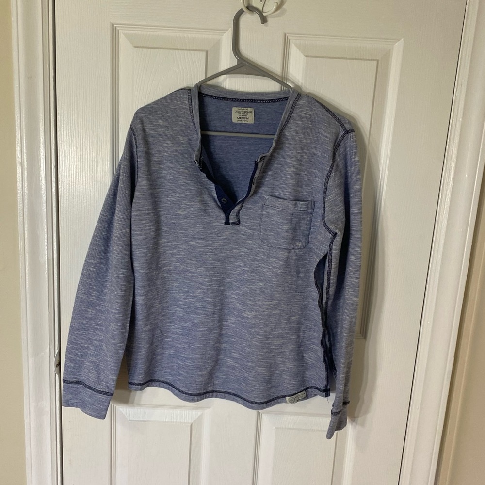 Lucky Brand Mid-Weight Henley Top- Men’s Medium